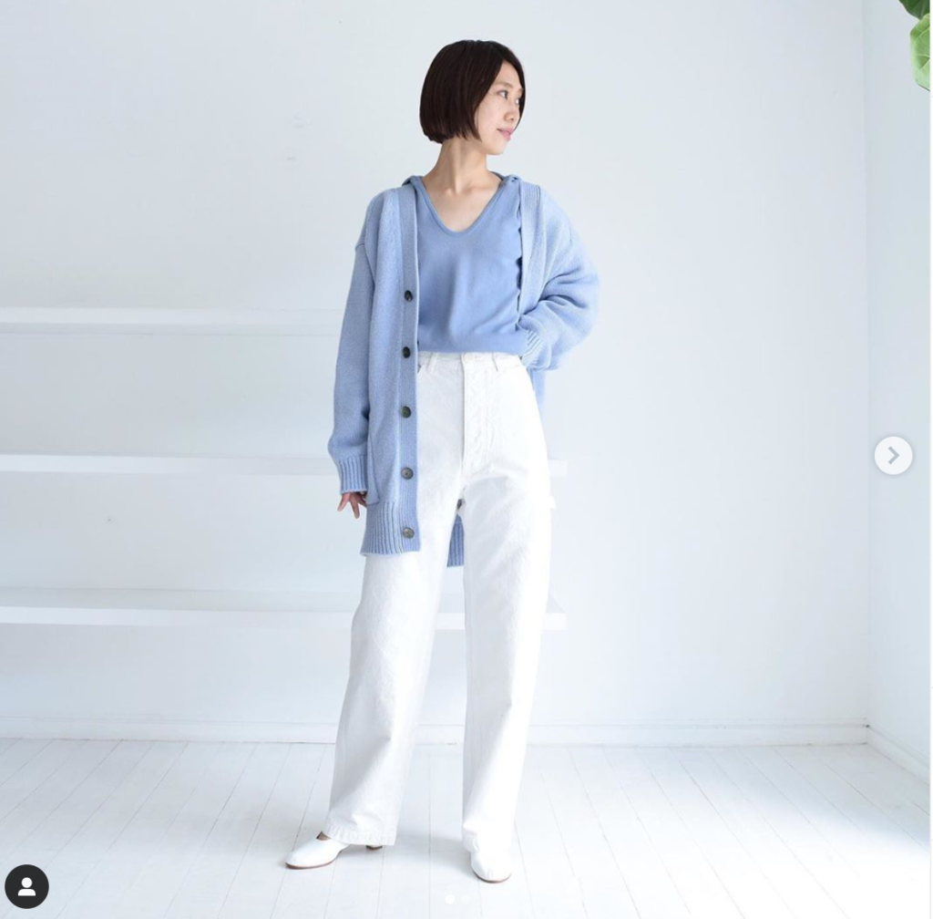 きれい色ニットの色別コーデ パステル ビビッド ざっくりニット Mellow